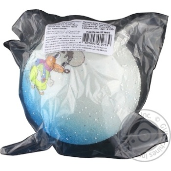 Куля ялинкова Іній Символ Снігопад пластикова 10см - купити, ціни на Таврія В - фото 2